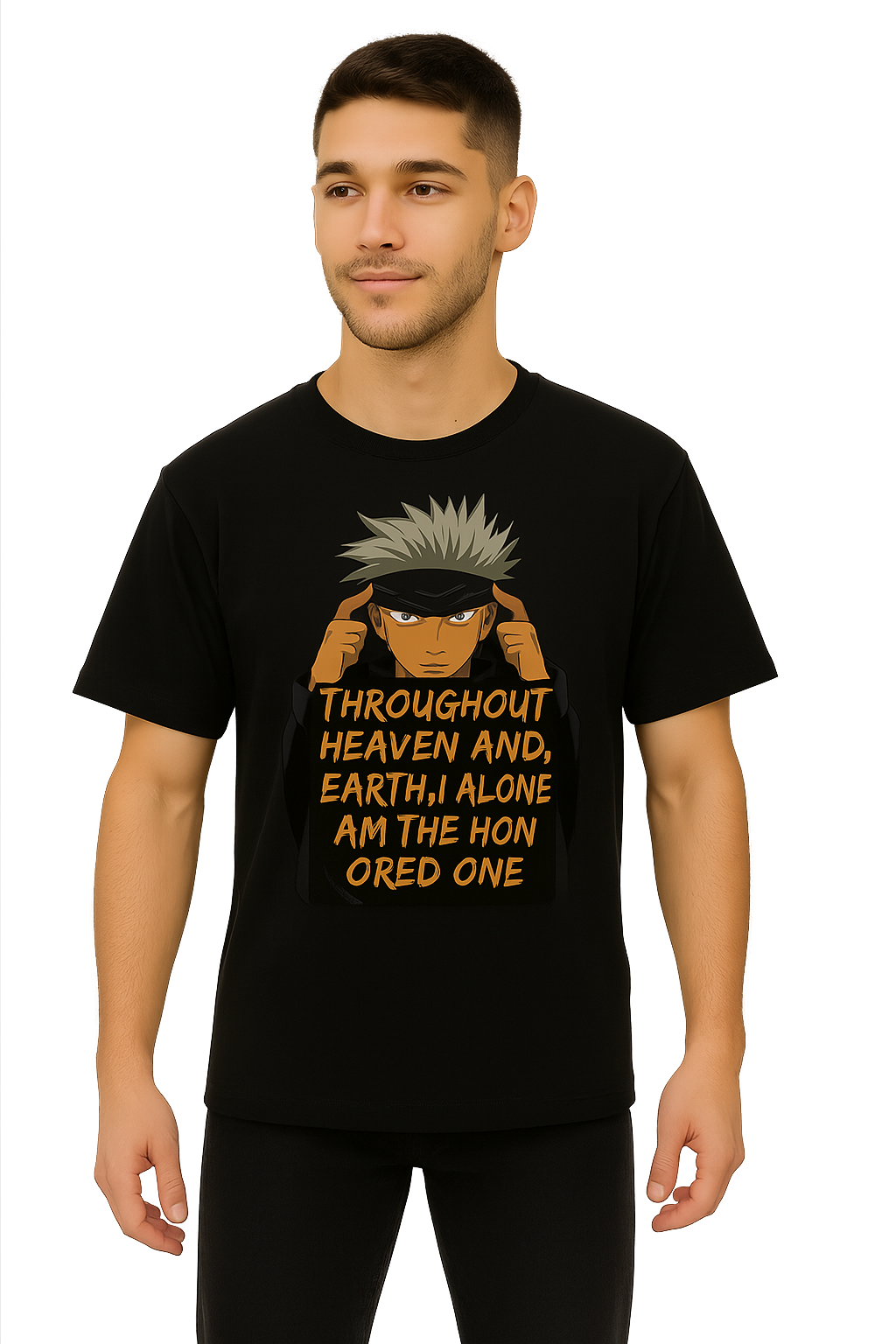Gojo Satoru "Heaven & Earth" Anime T-Shirt – Limited Edition